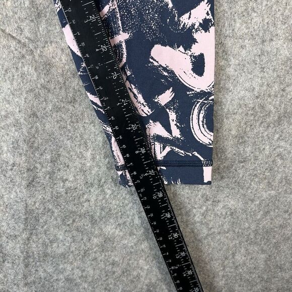 Lululemon Wunder Under Tight Womens 10 Graffiti Pop Navy Full Length Legging - Picture 3 of 8